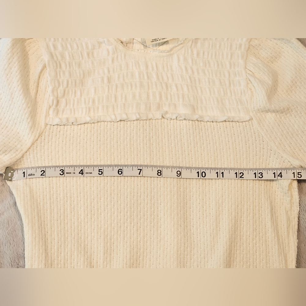 NWOT* Free People We the Free Red Delicious Ivory Top, Sz. S - Picture 8 of 13